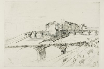 Île de la Cité, Paris von James Abbott McNeill Whistler
