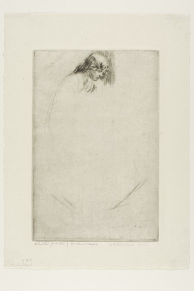 Jos gebeugter Kopf von James McNeill Whistler