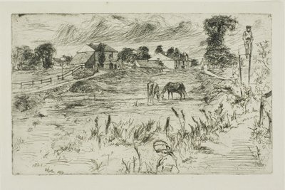 Landschaft mit Pferden von James Abbott McNeill Whistler
