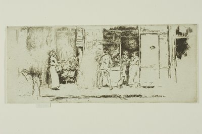 Zeitungsstand, Rue de Seine von James Abbott McNeill Whistler