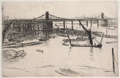 Alte Hungerford-Brücke von James McNeill Whistler