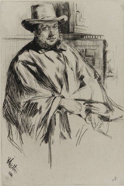 Porträt eines Mannes von James Abbott McNeill Whistler