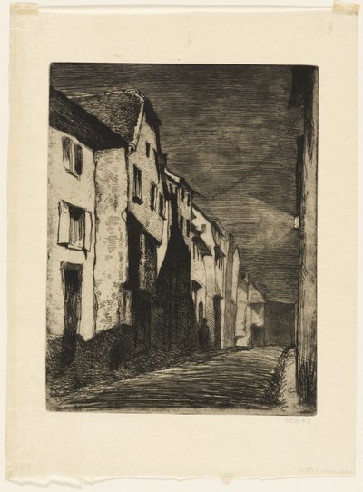 Straße in Saverne von James Abbott McNeill Whistler