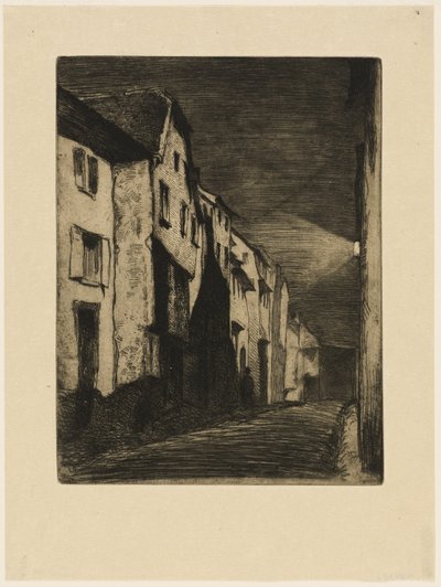 Straße in Saverne von James Abbott McNeill Whistler