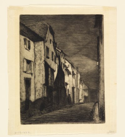 Straße in Saverne von James Abbott McNeill Whistler