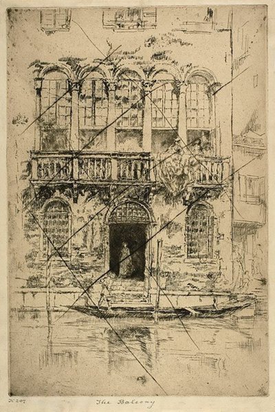 Der Balkon von James Abbott McNeill Whistler