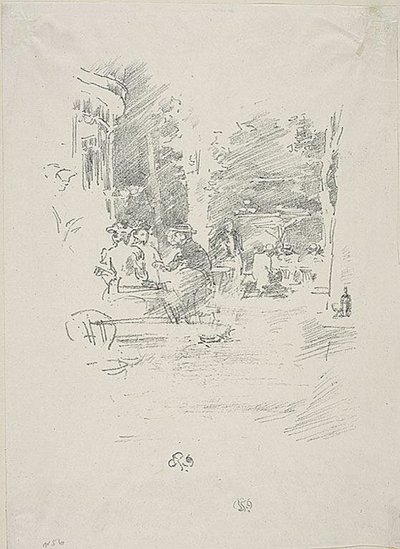 Das kleine Café au Bois von James Abbott McNeill Whistler