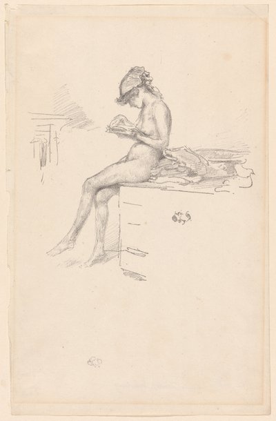 Das kleine Aktmodell, lesend von James Abbott McNeill Whistler
