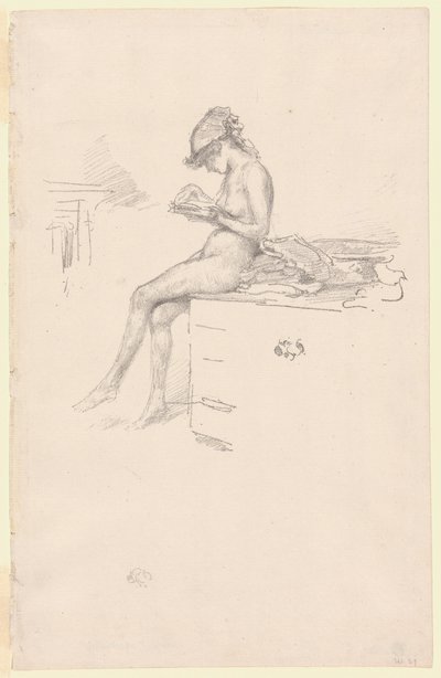 Das kleine nackte Modell, lesend von James Abbott McNeill Whistler