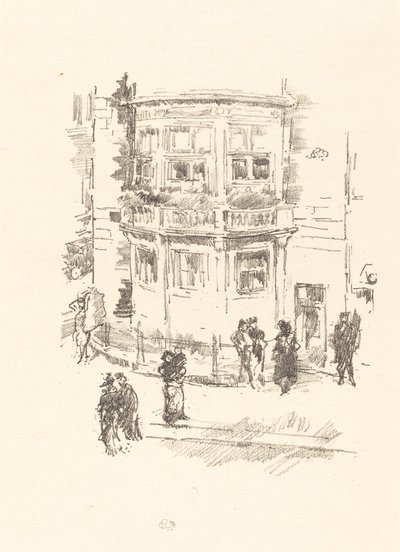 Das Fenster des Managers, Gaiety Theatre von James Abbott McNeill Whistler