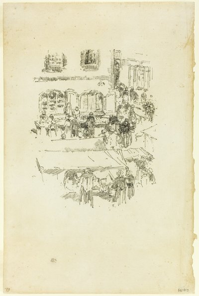 Der Marktplatz, Vitré von James Abbott McNeill Whistler