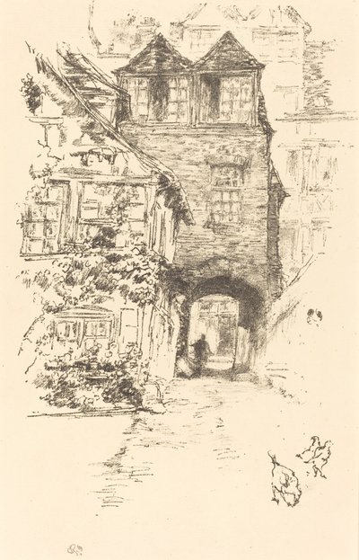 Das Priesterhaus, Rouen von James Abbott McNeill Whistler