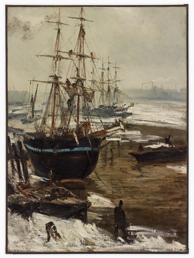 Die Themse im Eis von James Abbott McNeill Whistler