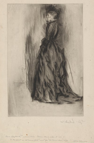 Das Samtkleid (Mrs. Leyland) von James Abbott McNeill Whistler