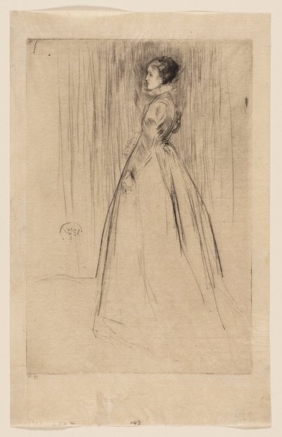 Das Samtkleid (Mrs. Leyland) von James McNeill Whistler