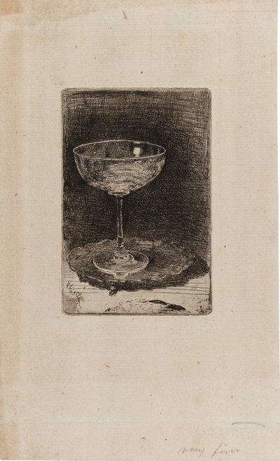 Das Weinglas von James Abbott McNeill Whistler