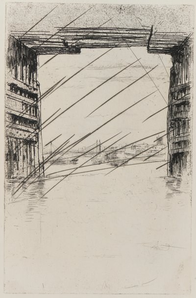 Unter der alten Battersea-Brücke von James Abbott McNeill Whistler