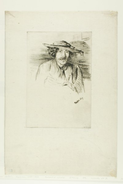 Whistler mit Hut von James Abbott McNeill Whistler