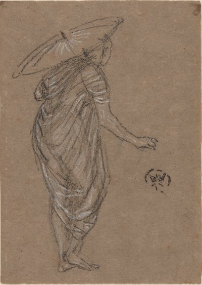Frau mit Sonnenschirm von James Abbott McNeill Whistler