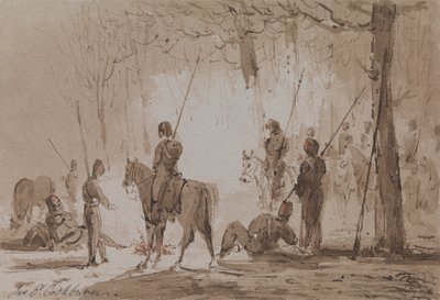 Rast auf dem Kalvarienberg von James Pattison Cockburn