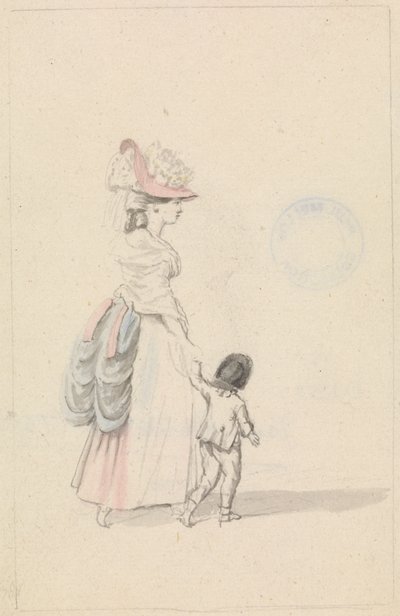 Frau und Kind von James Roberts
