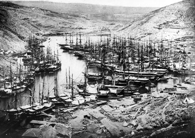 Hafen von Balaklava während des Krimkrieges, ca. 1855 von James Robertson
