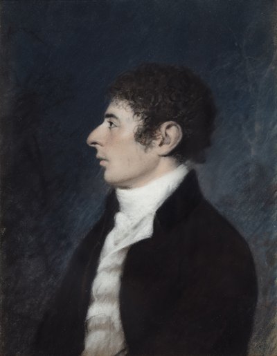 Robert Southey, ca. 1792 (Pastell auf Papier) von James Sharples