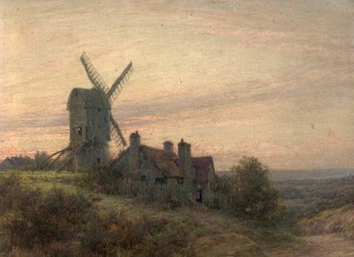 Nottingham Forest und Windmühle von James T. Hart