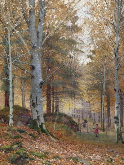 Herbst im Wald von James Thomas Watts