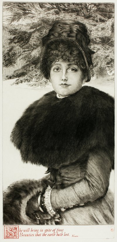 Ein Spaziergang im Schnee von James Tissot