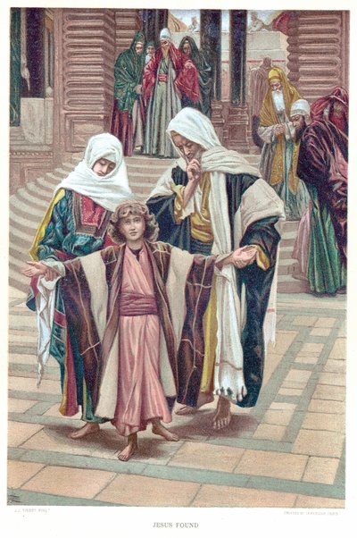 Jesus gefunden, ca. 1897 von James Tissot