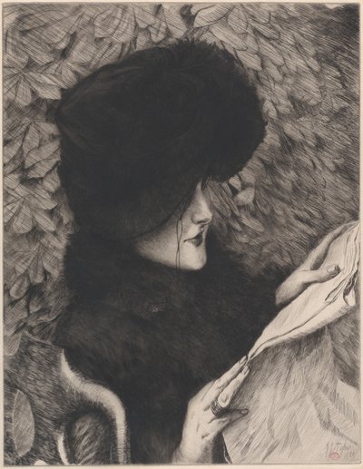 Die Zeitung, 1883 von James Tissot