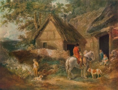 Ein Junge beim Verbrennen von Unkraut, 1799 von James Ward