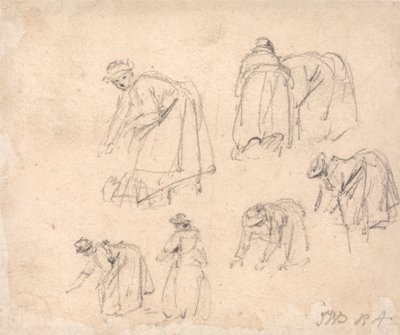 Figurenstudien: Frauen bei der Arbeit von James Ward
