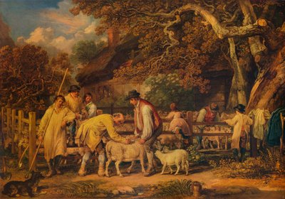 Schafschur, 1828, 1938 von James Ward