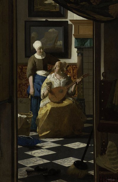 Der Liebesbrief, ca. 1669-70 von Jan Vermeer van Delft