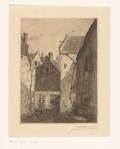 Innenhof von Jan Antonius van Schooten (signed by artist)