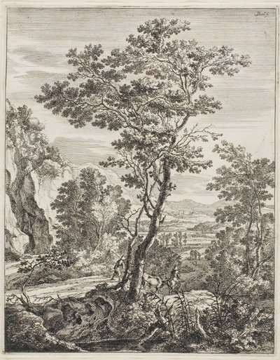 Der große Baum, aus Aufrechte italienische Landschaften von Jan Both