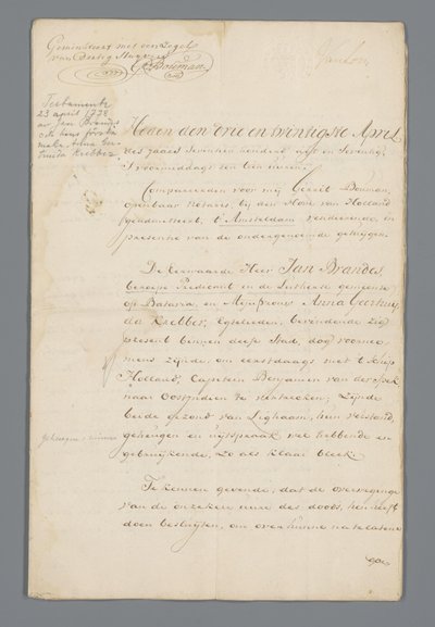 Testamente von Brandes von Jan Brandes