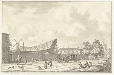 Die Schiffswerft in Rotterdam von Jan Bulthuis
