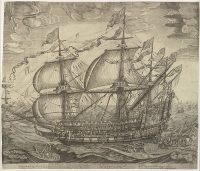 Das Kriegsschiff Trekroner von Jan Diricks van Campen
