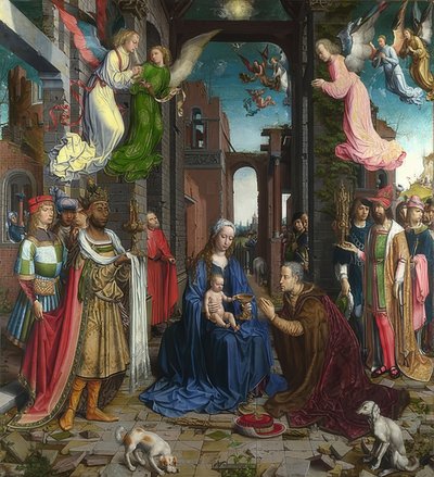 Die Anbetung der Könige von Jan Gossaert