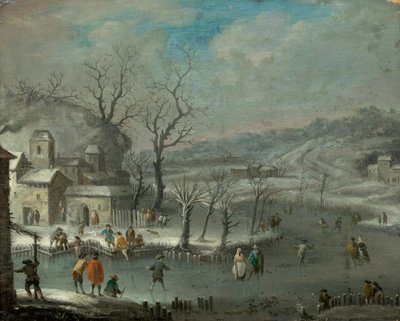 Holländische Winterlandschaft von Jan Griffier