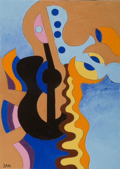 Schwarze Gitarre, 2009 von Jan Groneberg