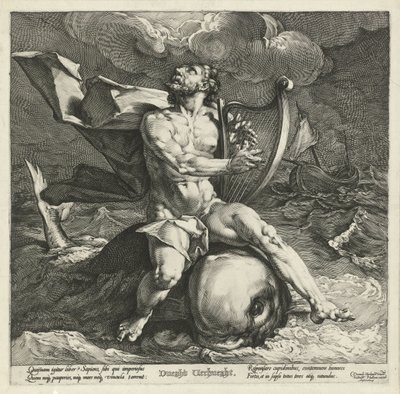 Arion auf dem Delfin von Jan Harmensz. Muller