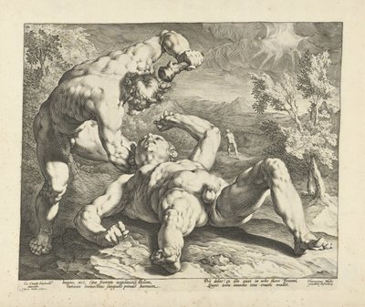 Kain tötet Abel von Jan Harmensz. Muller