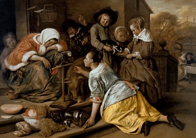 Die Auswirkungen von Trunkenheit, ca. 1663-65 von Jan Havickszoon Steen
