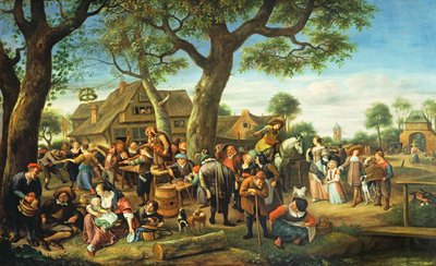 Der Jahrmarkt in Warmond von Jan Havickszoon Steen