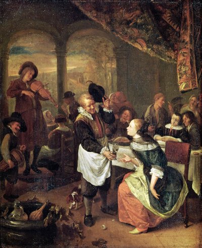 Der galante Wirt von Jan Havickszoon Steen