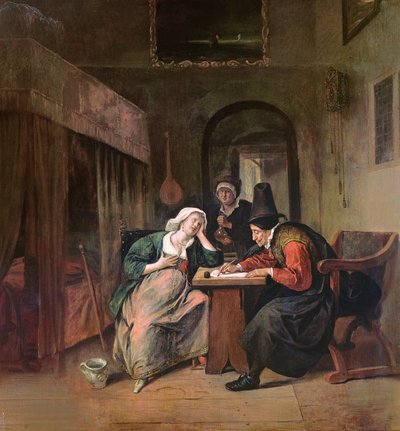 Der Patient und der Doktor von Jan Havickszoon Steen